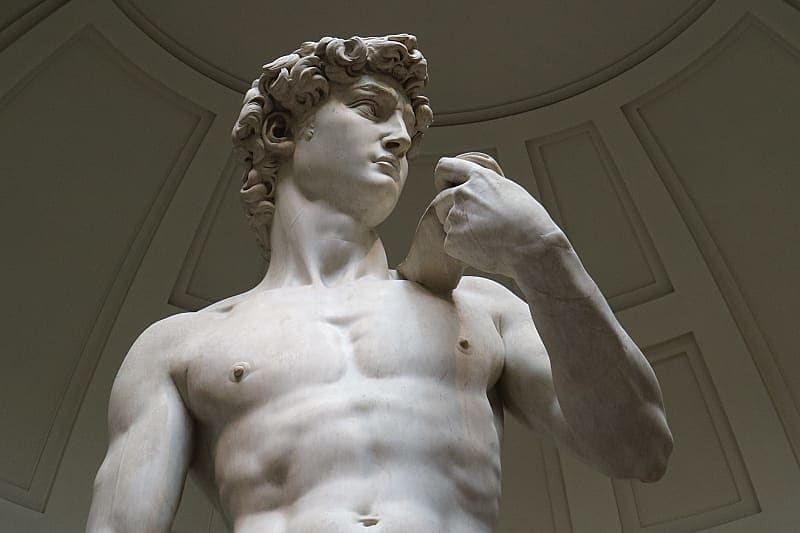Immerse yourself in ancient history and inspiring art, Uffizi Gallery, statue of David, by Michelangelo