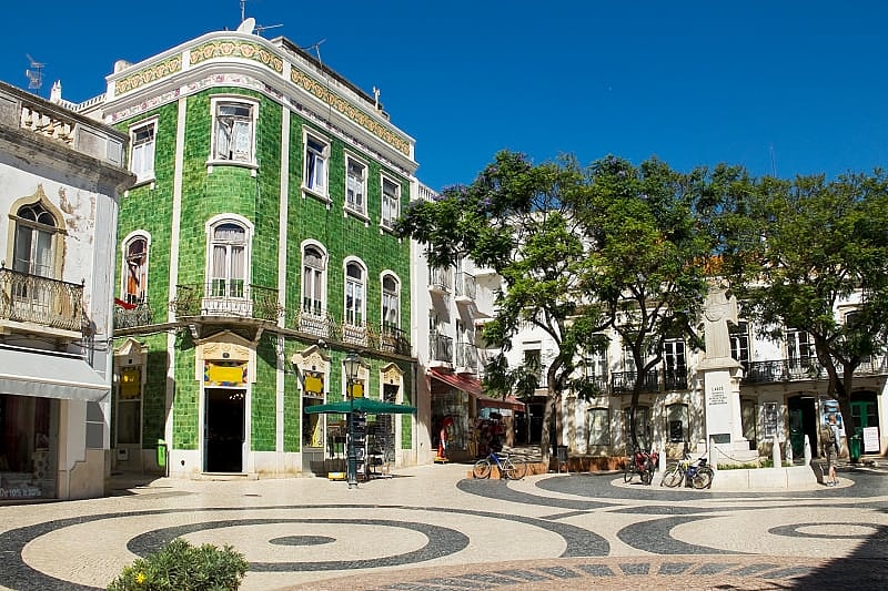 Praca Luis de Camoes square in Lagos Portugal Algarve Region