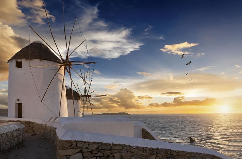 Windmills of Mykonos, Greece