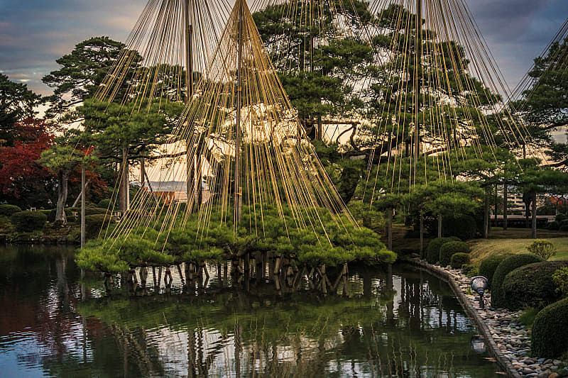 Kenrokuen Park is the main attraction of Kanazawa and one of Japan's three great landscaped gardens.