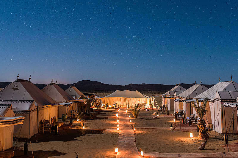 VIP Morocco Custom Tour: Exploration in Luxury Luxury camp under the stars in Merzouga, Morocco