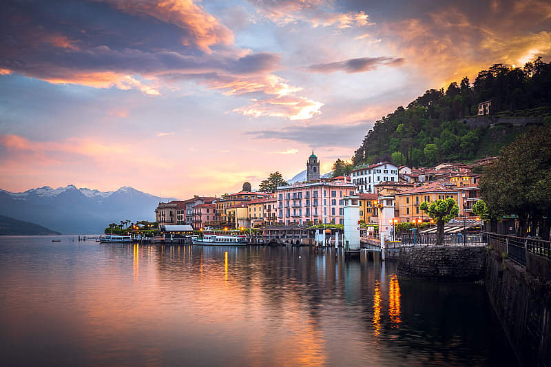 Sunrise at Bellagio, Lake Como, Italy
