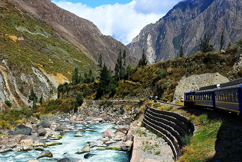 Highlights of Peru for Seniors Tour Train through the Sacred Valley in Peru