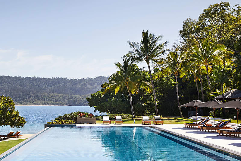 Qualia Resort Pebble Beach pool. Photo courtesy of Hamilton Island Qualia Resort Pebble Beach pool on Hamilton Island