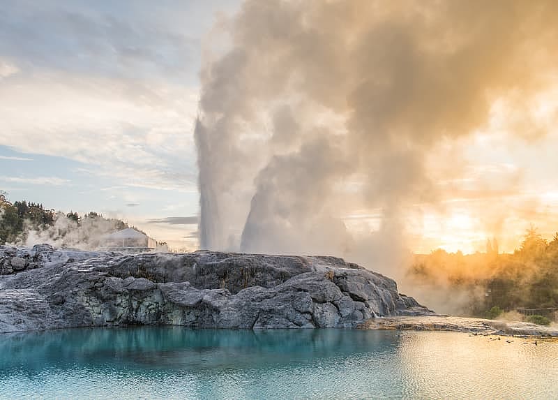 Pohutu geyser in the Whakarewarewa thermal valley, Rotorua, New Zealand. Photo courtesy of Te Puai. Pohutu geyser in the Whakarewarewa thermal valley, Rotorua, New Zealand. Photo courtesy of Te Puai.
