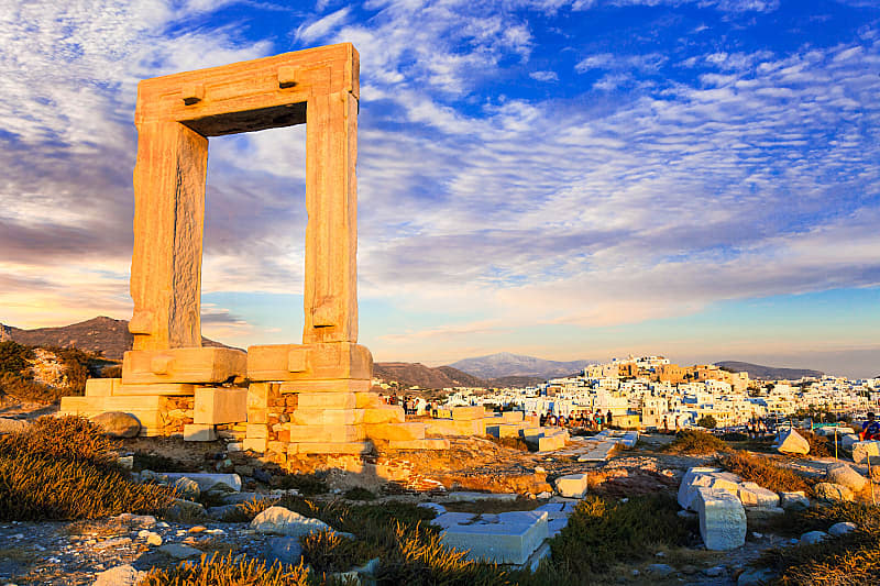 Potara Gates overlooks Naxos.