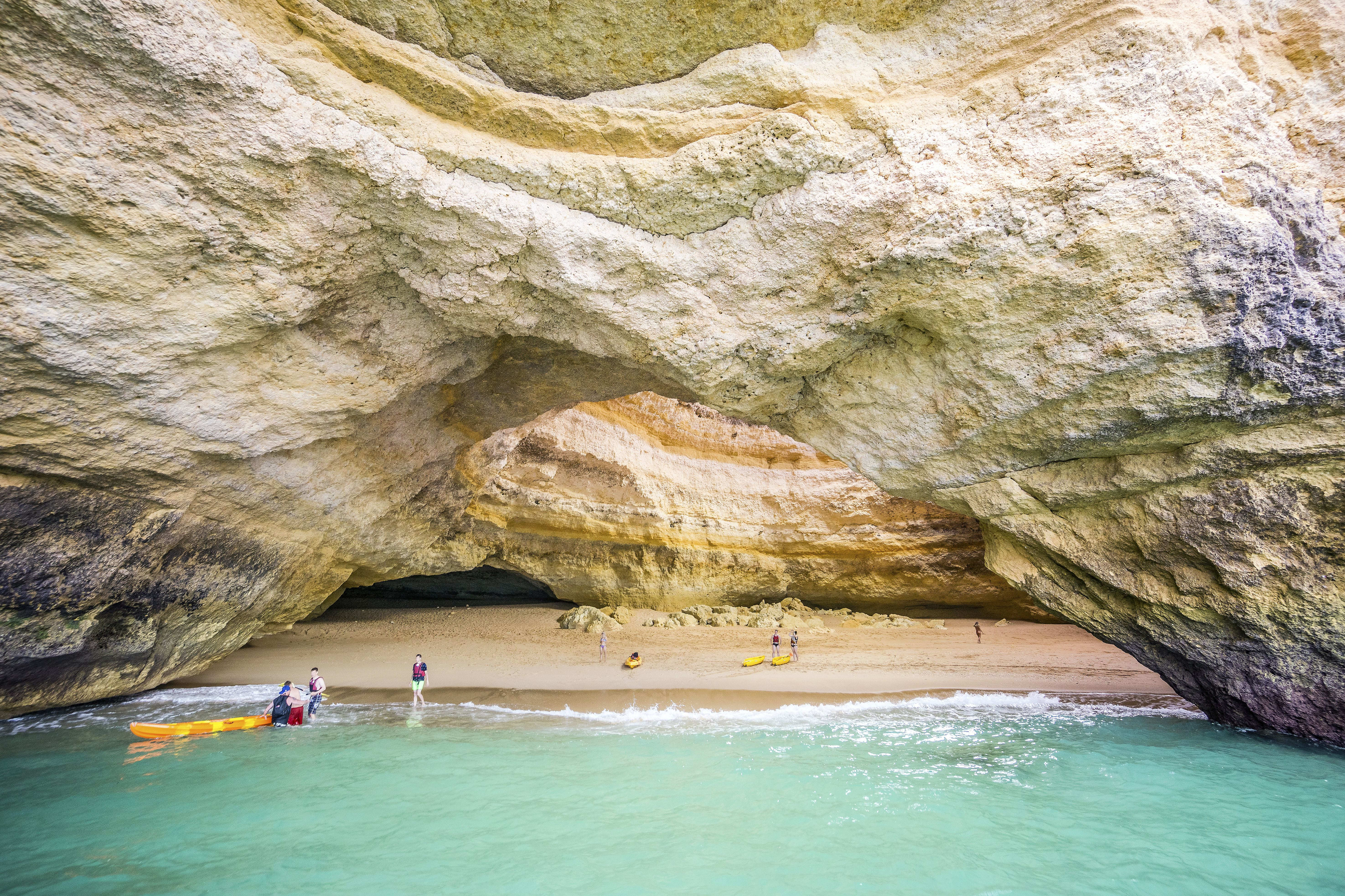 Go on a kayaking tour and explore the Benagil Caves.