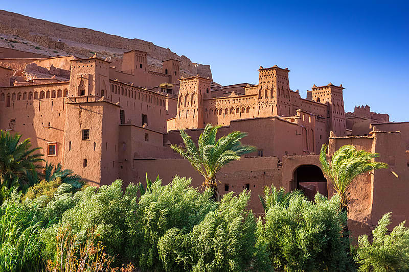 Town of Ait Benhaddou in Morocco.