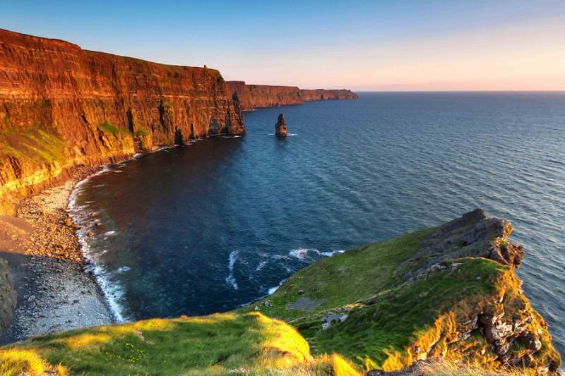 Walk along the coast to the famous Cliffs of Moher.