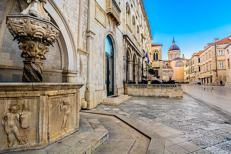 The cobblestone streets of Dubrovnik's winding alleys will make you fall in love with Croatia forever.