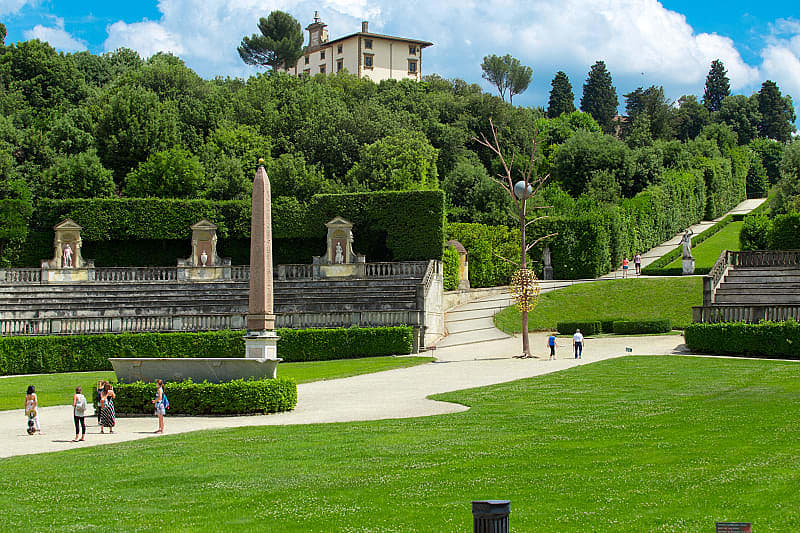 The famous park of Florence - Boboli Gardens