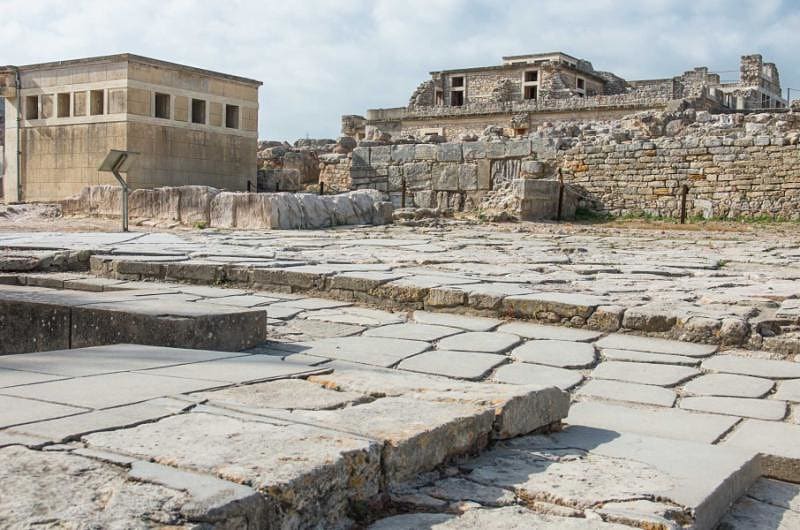 Minoan palace of Knossos, the place where the Minotaur roamed Crete, Greece