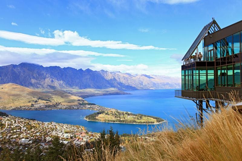 Queenstown aerial view