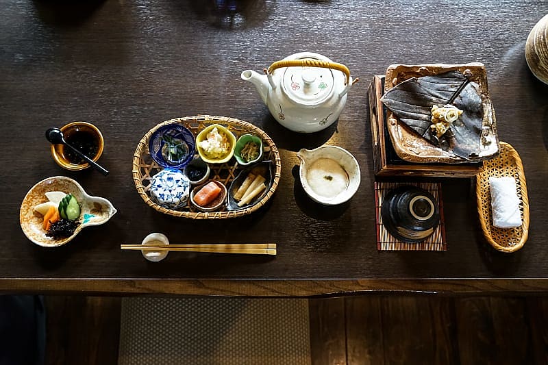 Ryokan appetizer dishes
