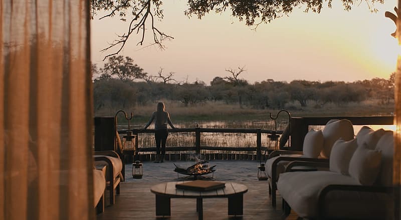 Sunset in the Okavango Delta at Sanctuary Chief's Camp. Photo courtesy of Sanctuary Retreats Sunset in the Okavango Delta at Sanctuary Chief's Camp. Photo courtesy of Sanctuary Retreats