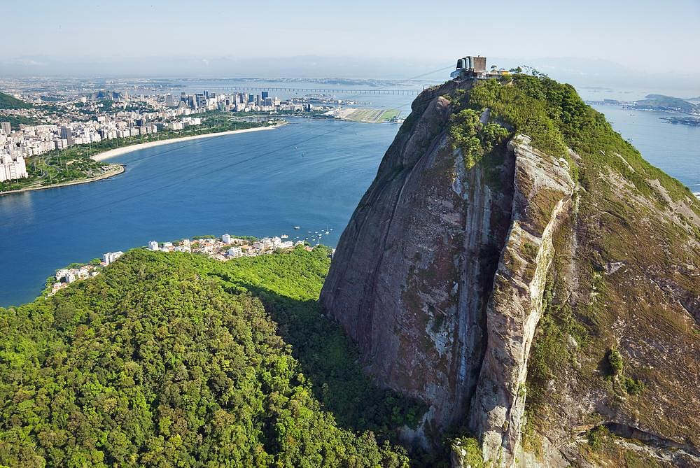 Aerial view of Sugar Loaf Mountain, Rio de Janeiro