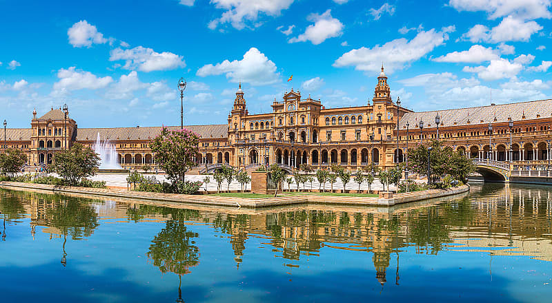 Plaza de Espana in Seville, Spain