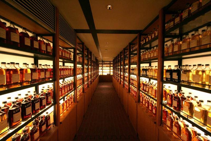 Whisky library at Yamazaki Distillery. Photo by yukink on Flickr.