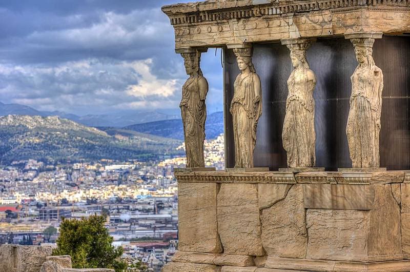 Greece Vacation Package for Families Caryatids at Erechtheion, Acropolis, Athens, Greece