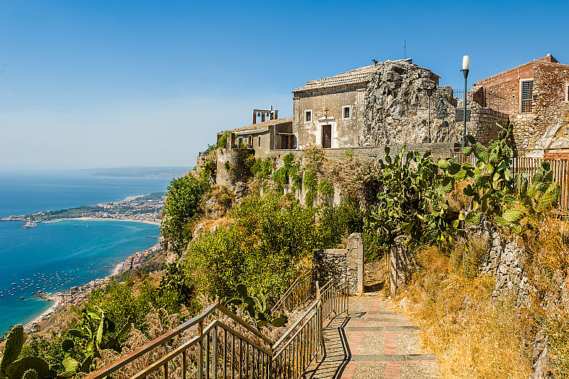 Medieval church of the city of Taormina. Sicily, Italy