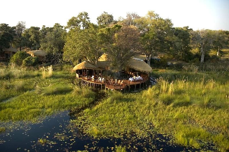 Bains main lodge. Photo courtesy Sanctuary Chiefs Camp Bains main lodge. Photo courtesy Sanctuary Chiefs Camp