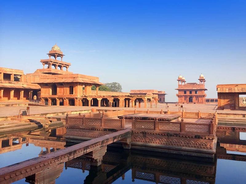 Golden Triangle Tour of India: Delhi, Agra, & Jaipur UNESCO World Heritage site, Fatehpur Sikri, in Agra, India