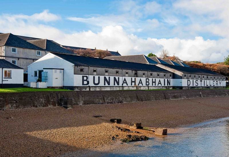 Bunnahabhain distillery on the island of Islay