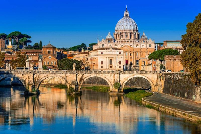 Dome of San Pietro in Rome, Italy