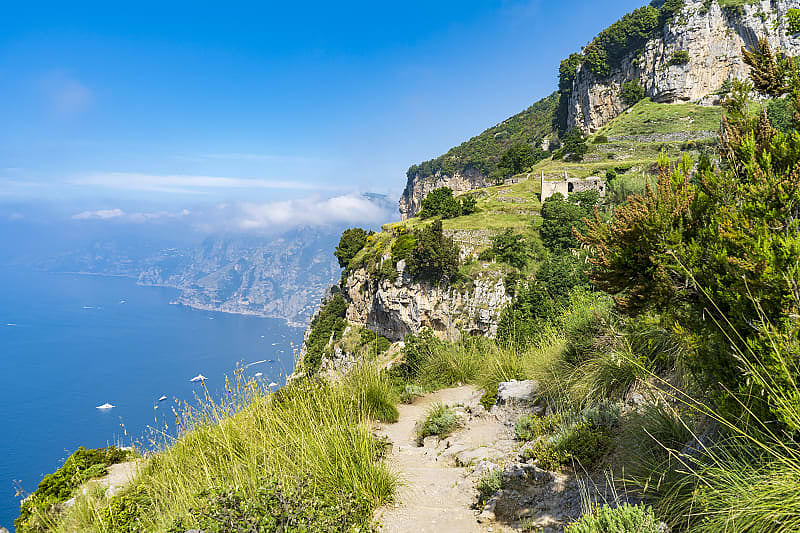 Enjoy the Mediterranean breeze on the trail of the gods, Amalfi Coast, Italy
