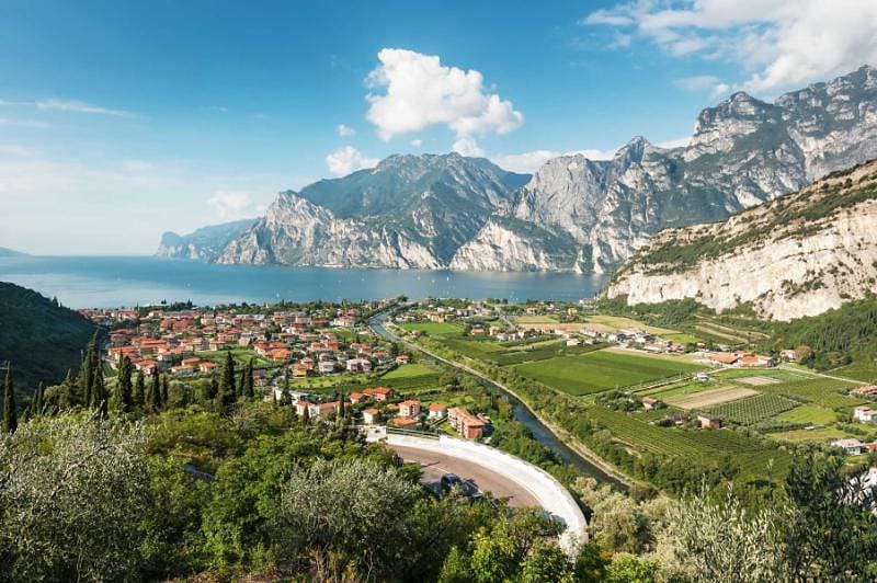 Panoramic view of Lake Garda, Italy