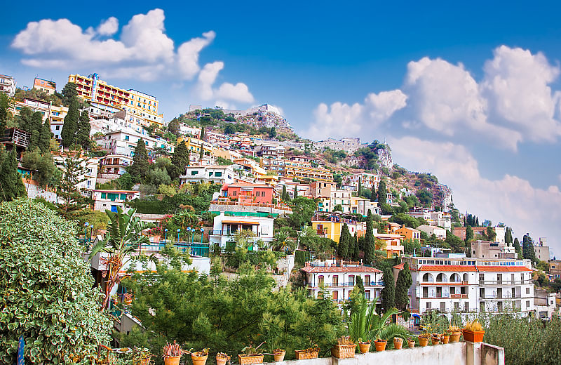 panorama of Taormina,Sicily