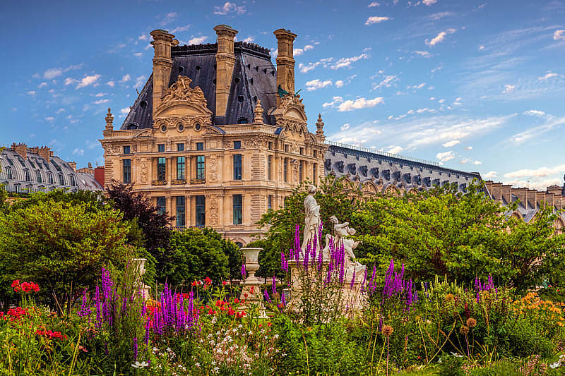 Tuileries Garden in Spring, Paris, France