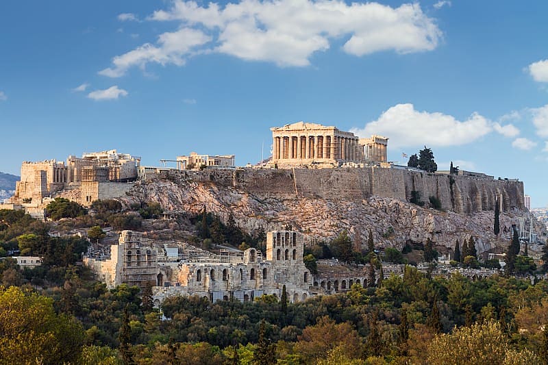 Beautiful view of the Acropolis, Athens, Greece