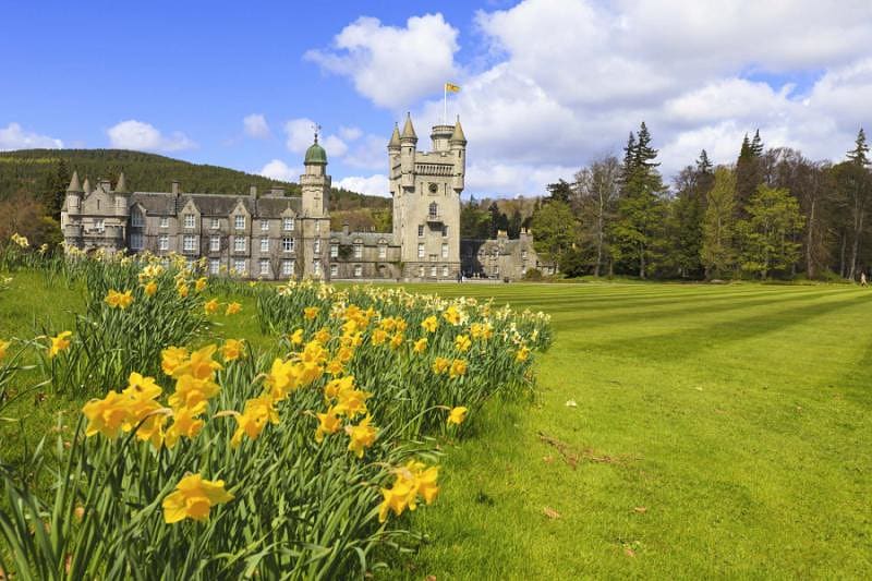 Balmoral Castle, the Royal Family's summer home, in Scotland.