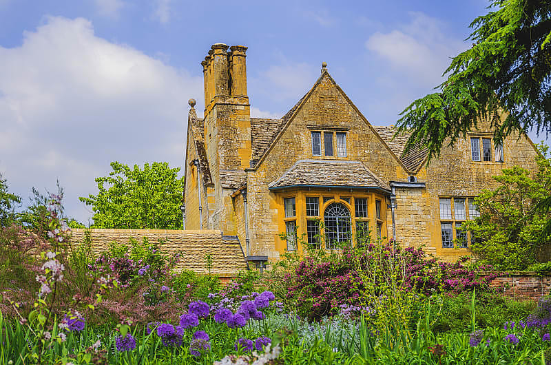 Hidcote manor and garrdens in Gloucestershire, England.