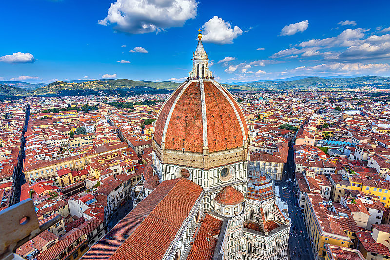 Tale of Two Empires: Italy & Greece Historical Tour Architecture of landmark Duomo in Florence, Italy
