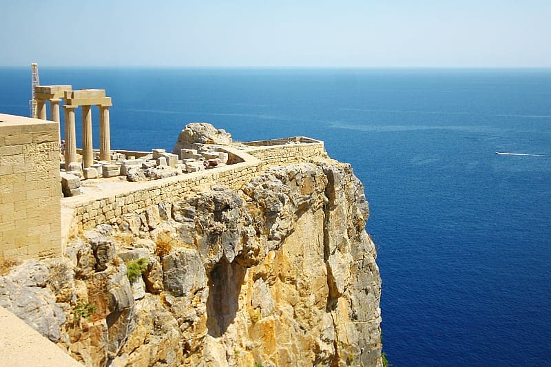 Old castle of Lindos, Rhodes, Greece