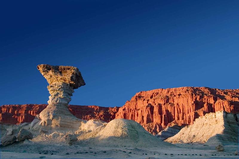 Ischigualasto rock formations in Valle de la Luna, Argentina
