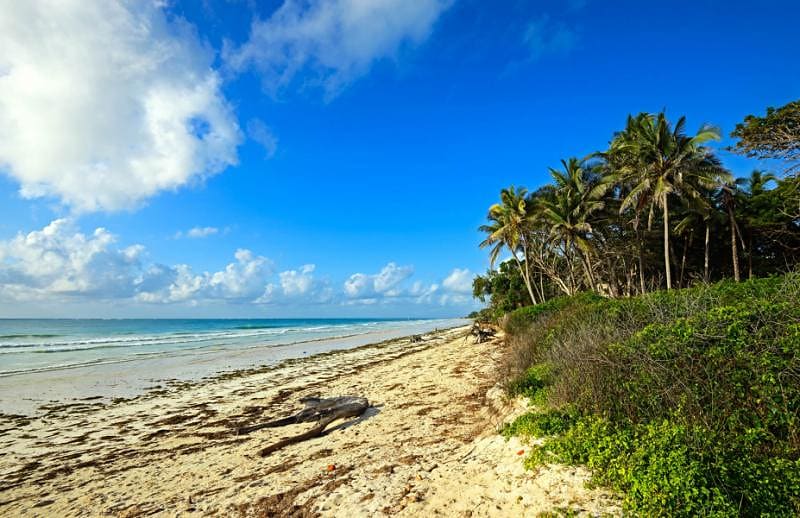 Diani Beach in Kenya