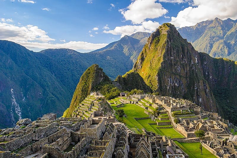 Ruins of Machu Picchu, the lost city of the Incas