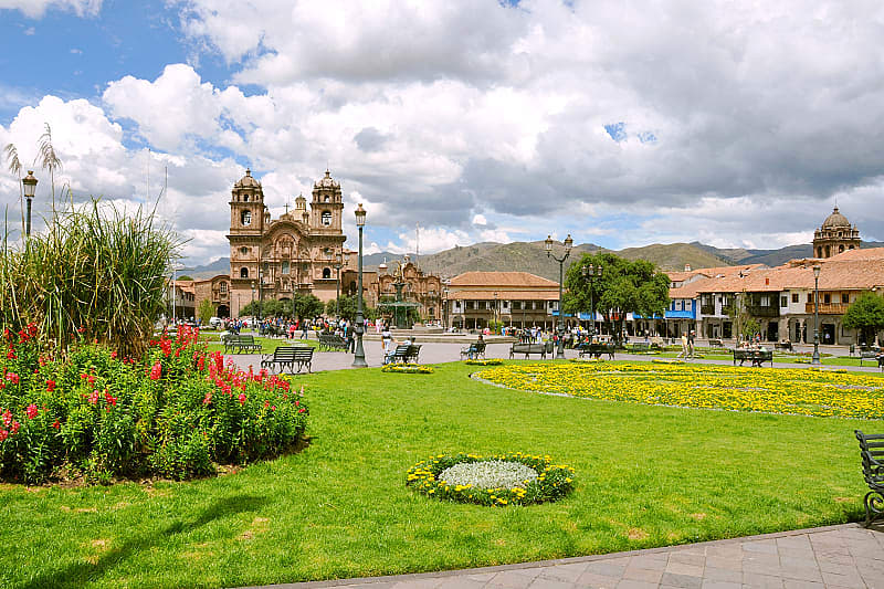 Plaza de Armas and La Campagna Church, Cusco