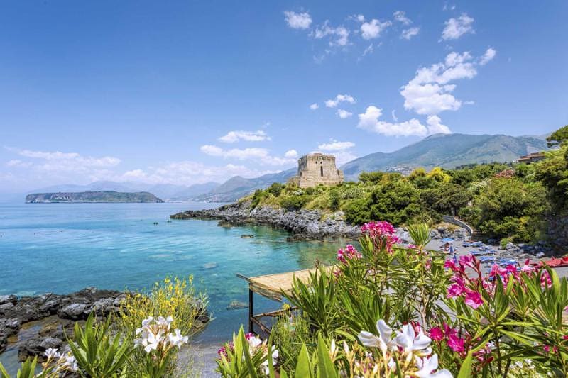 Gorgeous view of the Calabria, Italy coastline