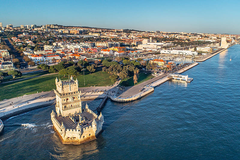 Stunning views of Lisbon's waterfront and Belém Tower.