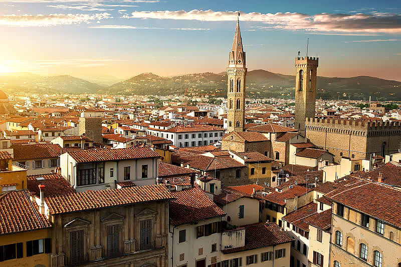 Florence in the morning sun