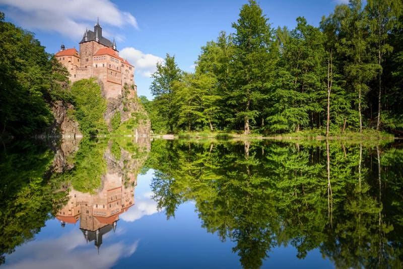 Kriebstein castle near the town of Waldheim in the german state of Saxony