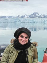 Travel agent Emanuela in Iceland