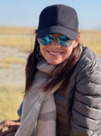 Travel agent Richelle in Botswana