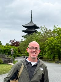 Travel agent Scott in Japan