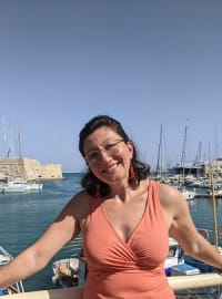Travel agent Christina in Greece.