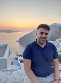 Travel agent Nikos in Greece